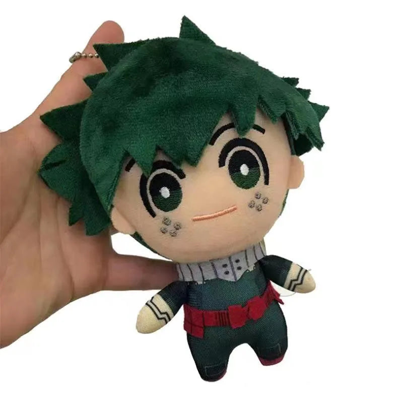 Wholesale 24pcs/lot 4inches Anime My Hero Academia Stuffed Boy Dolls Gift Cartoon Izuku Midoriya Katsuki  Plush pendant Toys