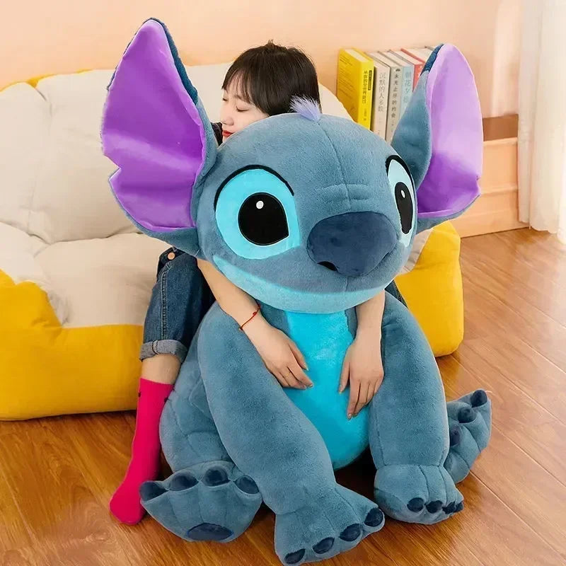 Miniso Cartoon Disney Giant Size Lilo&Stitch Plush Stuffed Dolls Animal  Sleeping Pillow Softmaterial Toys Children Xmas Gifts