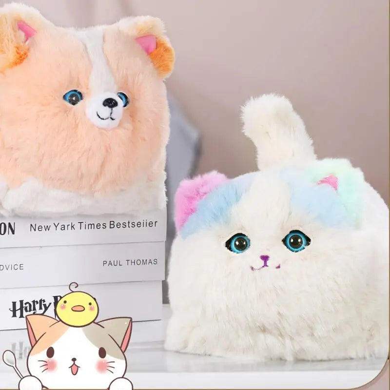 Simulation Cute Cat Dog Interactive Kids Plush Toys Huggy Pets Speak Electronic Accompanied Toy Children Gifts Birthday Awards